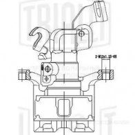 Тормозной суппорт TRIALLI EQ4I AT Mazda 6 (GH) 2 Хэтчбек 2.0 MZR 155 л.с. 2010 – 2012 CF 350127