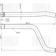 Труба выхлопная TRIALLI emp0310 1438153081 C A88XL