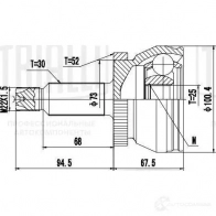 Шрус граната TRIALLI GO 0866 Hyundai Santa Fe (DM) 3 Кроссовер 2.4 GDI 188 л.с. 2015 – 2024 CSDGEQ 0