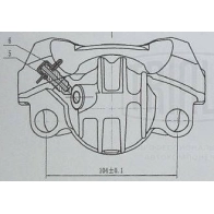 Тормозной суппорт TRIALLI CF 012012 1440167654 UT9 XB2 - Изображение 4