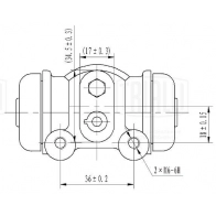 Рабочий тормозной цилиндр TRIALLI CF 2107 YX 4GXH Citroen Jumper 2 (244) 2002 – 2006