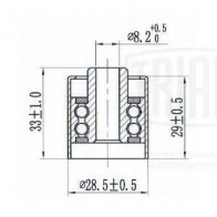 Натяжной ролик ГРМ TRIALLI CM 6197 PF KD9 1440167755 - Изображение 3