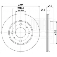 Тормозной диск TRIALLI DF 084611 1438151644 RX HRI - Изображение 3