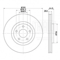 Тормозной диск TRIALLI DF 095118 NA JZN 1438151681 - Изображение 3