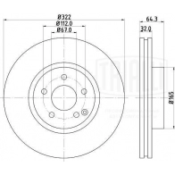 Тормозной диск TRIALLI 1440167787 DF 150111 LCA NX - Изображение 3