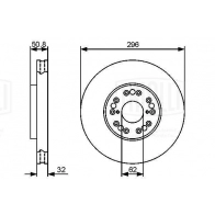 Тормозной диск TRIALLI A7 UX75 1440167812 DF 190116 - Изображение 3