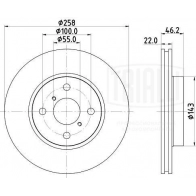 Тормозной диск TRIALLI 1438151696 I 7UX5 DF 190202 - Изображение 3
