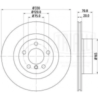 Тормозной диск TRIALLI JUD V3 DF 263918 1440167855 - Изображение 3