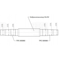 Гофра глушителя TRIALLI B VDKDPJ 1438153531 EPC 505560-50150