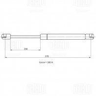Амортизатор капота TRIALLI K YSEQQ GS 0908 1440168029 - Изображение 2