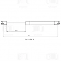 Амортизатор багажника TRIALLI GS 1006 LTR DYZ 1440168044 - Изображение 2