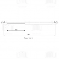 Амортизатор багажника TRIALLI 1440168051 ED1 15 GS 1013 - Изображение 2