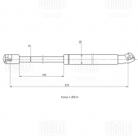 Амортизатор багажника TRIALLI 1440168089 GS 1826 78H XX - Изображение 2