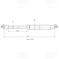 Амортизатор багажника TRIALLI GS 1841 ROMQS 5 1440168103 - Изображение 2