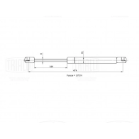 Амортизатор багажника TRIALLI 1440168144 GS 2109 T0 MKQR - Изображение 2