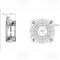 Подшипник ступицы колеса TRIALLI KN D5G 1440168172 MR 2680 - Изображение 4