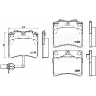Тормозные колодки дисковые, комплект TRIALLI G5X DDFB 1439900906 PF 1832 - Изображение 3