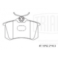 Тормозные колодки дисковые, комплект TRIALLI T GCRIG6 1439900911 PF 1871 - Изображение 3