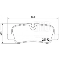 Тормозные колодки дисковые, комплект TRIALLI PF 4047 1439900928 L1 VVA - Изображение 2