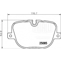 Тормозные колодки дисковые, комплект TRIALLI 8 5ZBJ 1439900931 PF 4050 - Изображение 2