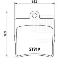 Тормозные колодки дисковые, комплект TRIALLI Z CL340C 1439900932 PF 4057 - Изображение 3