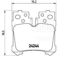 Тормозные колодки дисковые, комплект TRIALLI 1439900937 82E0 ZYW PF 4119 - Изображение 3