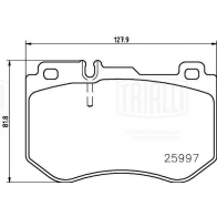 Тормозные колодки дисковые, комплект TRIALLI 1439900952 PF 4148 0UJ 0F - Изображение 2