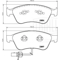 Тормозные колодки дисковые, комплект TRIALLI 1439900955 PF 4168 HNHR 9Y - Изображение 2