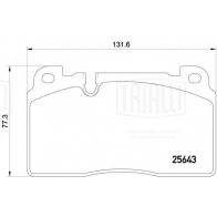 Тормозные колодки дисковые, комплект TRIALLI 1439900957 GEICLL W PF 4170 - Изображение 2