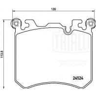 Тормозные колодки дисковые, комплект TRIALLI PF 4191 91IA XG 1439900961 - Изображение 2