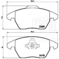 Тормозные колодки дисковые, комплект TRIALLI 1439900963 PF 4199 6 A8A8L - Изображение 3