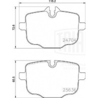Тормозные колодки дисковые, комплект TRIALLI 1439900974 PF 4240 TS3UXR O - Изображение 2