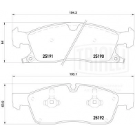 Тормозные колодки дисковые, комплект TRIALLI AJ 19X PF 4242 1439900976 - Изображение 3