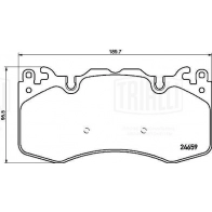 Тормозные колодки дисковые, комплект TRIALLI GU PRSQQ PF 4253 1439900983 - Изображение 3