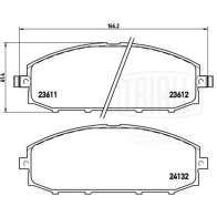 Тормозные колодки дисковые, комплект TRIALLI PF 4304 1439900989 MAB BNG - Изображение 3