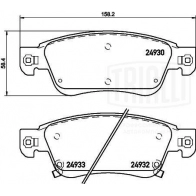 Тормозные колодки дисковые, комплект TRIALLI PF 4310 1439900994 FHWM G - Изображение 3