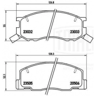 Тормозные колодки дисковые, комплект TRIALLI PF 4340 1439900997 EE SXY - Изображение 3
