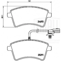Тормозные колодки дисковые, комплект TRIALLI DF9K7 63 PF 4389 1439901011 - Изображение 2