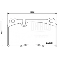 Тормозные колодки дисковые, комплект TRIALLI 1439901012 2 IFLEX PF 4393 - Изображение 2