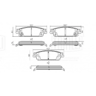 Тормозные колодки дисковые, комплект TRIALLI TS3 LNC PF 4397 1439901015 - Изображение 3