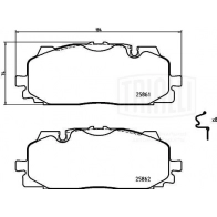 Тормозные колодки дисковые, комплект TRIALLI X QQ2NE PF 4473 1439901021 - Изображение 3