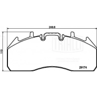 Тормозные колодки дисковые, комплект TRIALLI FDZJ 58 1439901037 PFT 29174 - Изображение 5