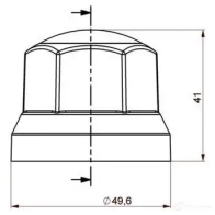 Колпачок гайки колеса LKQ xt90250100 1438566497 9Z6 LKQU - Изображение 2