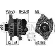 Генератор MESSMER 1226077481 209127 PA6T 8 U516D2Y