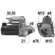 Стартер MESSMER CRHQK DEH1W9 L 220794 Bmw 3 (E46) 4 Купе 3.2 M3 343 л.с. 2000 – 2006