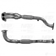 Выхлопная труба глушителя NAP CARPARTS caf10386 1437609798 RV6 6A