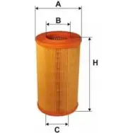 Воздушный фильтр UNIFLUX FILTERS XA120 ZY X77 63B6Q 1227155105