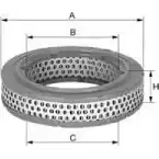 Воздушный фильтр UNIFLUX FILTERS 2EM8 ZU 3GCQOY XA168 1227165633