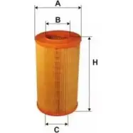 Воздушный фильтр UNIFLUX FILTERS XA19 1227166387 XFO7 A 71TQ1W