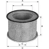 Воздушный фильтр UNIFLUX FILTERS 1227167003 9BOTBN XA213 A 6WZ1